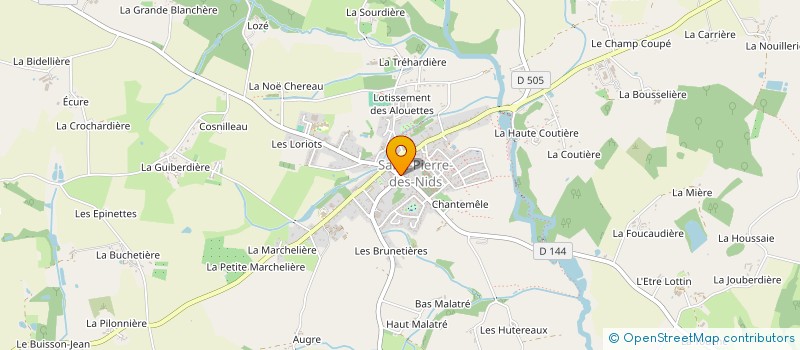 localisation de l'entreprise SCI DES SAVEURS DE LA POOTE  SAINT-PIERRE-DES-NIDS