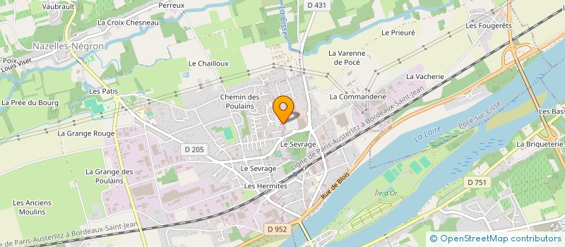 localisation de l'entreprise SCI DES SCORPIONS  POCE-SUR-CISSE