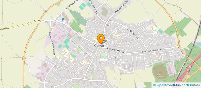 localisation de l'entreprise SCI DES SCRIBES  CARVIN