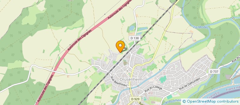 localisation de l'entreprise SCI DES SEMAILLES  DRUSENHEIM