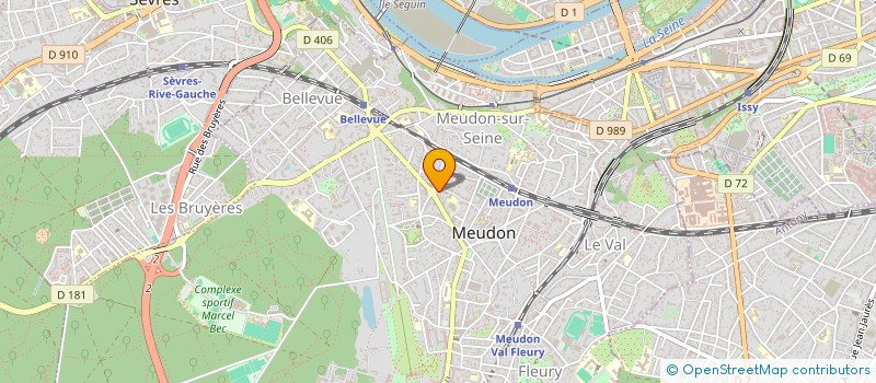 localisation de l'entreprise SCI DES SENTES à MEUDON