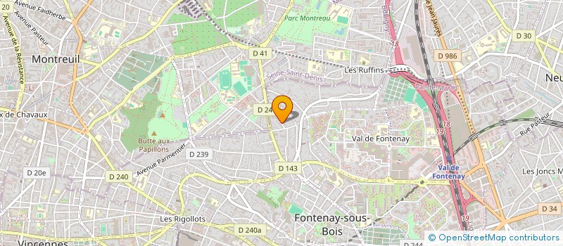 localisation de l'entreprise SCI DES SEPT à FONTENAY-SOUS-BOIS