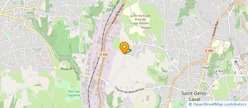 localisation de l'entreprise SCI DES SEPT COEUR  SAINT-GENIS-LAVAL