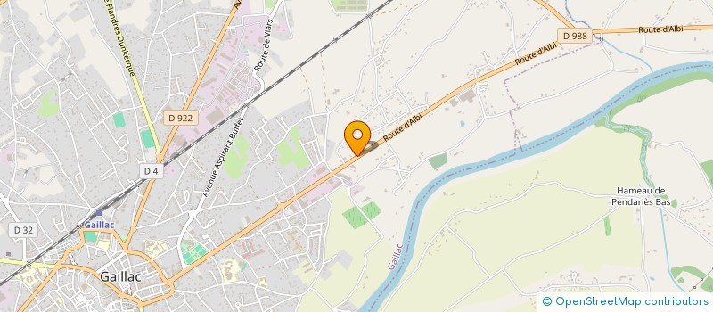 localisation de l'entreprise SCI DES SEPT FONTAINES  GAILLAC