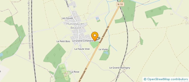 localisation de l'entreprise SCI DES SEPT FONTAINES  HUISSEAU-EN-BEAUCE