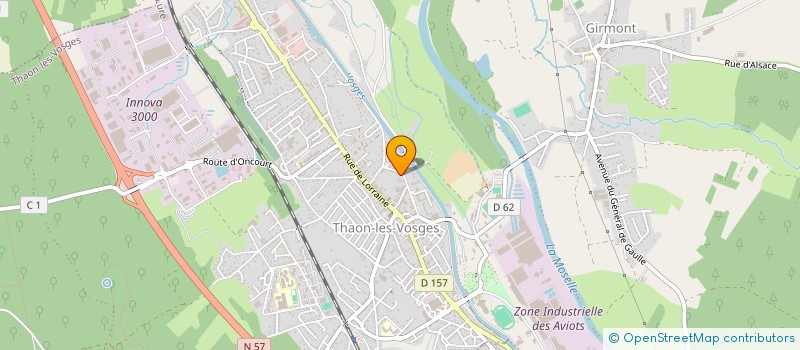 localisation de l'entreprise SCI DES SERRES DE LA VALLEE DE LA MOSELLE  THAON-LES-VOSGES