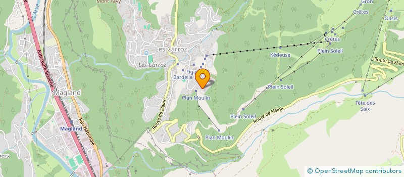 localisation de l'entreprise SCI DES SERVAGES  ARACHES-LA-FRASSE