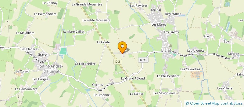 localisation de l'entreprise SCI DES SERVETTES à BIZIAT