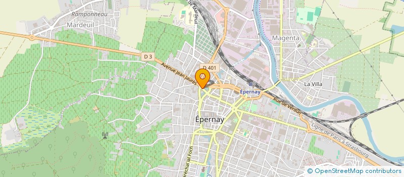 localisation de l'entreprise SCI DES SIEGES  EPERNAY