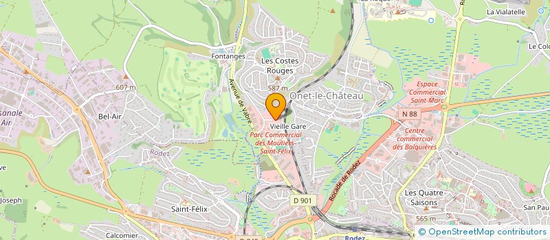 localisation de l'entreprise SCI DES SIGNES  ONET-LE-CHATEAU