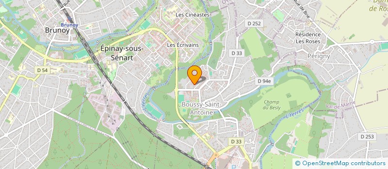 localisation de l'entreprise SCI DES SIRENES  BOUSSY-SAINT-ANTOINE