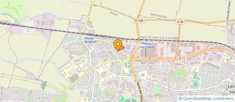 localisation de l'entreprise SCI DES SIRENES  PLAISIR