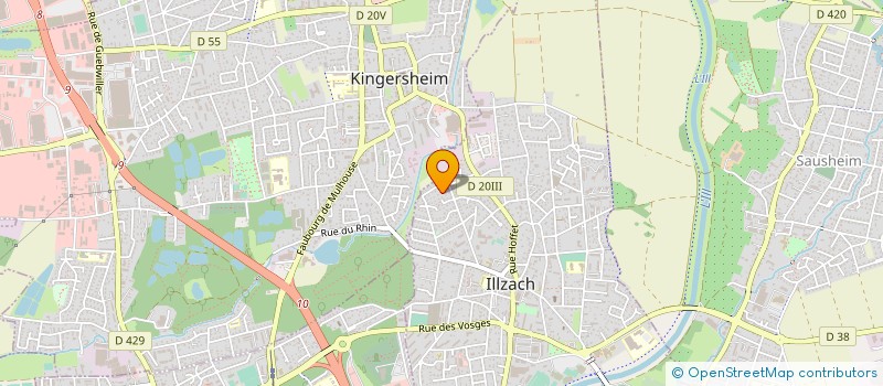 localisation de l'entreprise SCI DES SITTELLES  ILLZACH