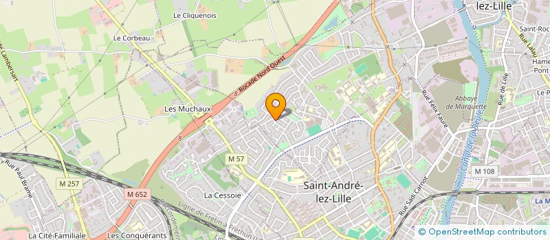 localisation de l'entreprise SCI DES SIX  MARQUETTE-LEZ-LILLE