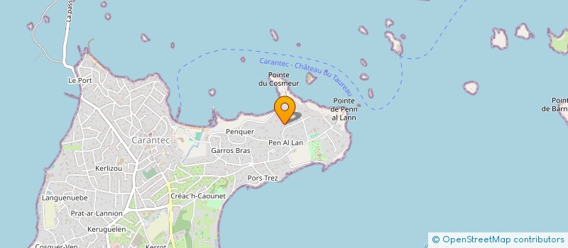 localisation de l'entreprise SCI DES SIX AJONCS  CARANTEC