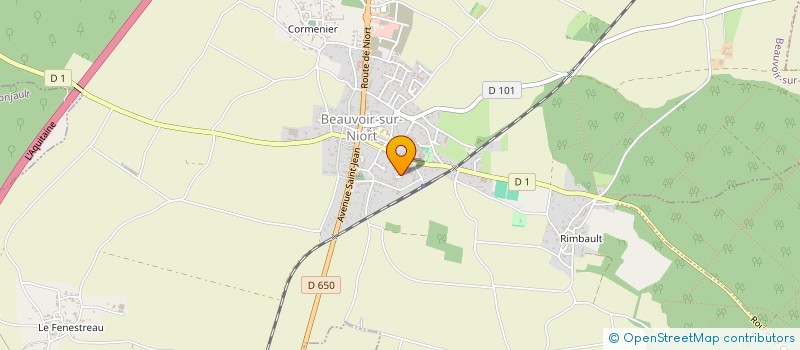 localisation de l'entreprise SCI DES SIX COEURS  BEAUVOIR-SUR-NIORT