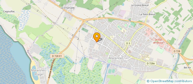 localisation de l'entreprise SCI DES SIX MOULINS  MARENNES-HIERS-BROUAGE