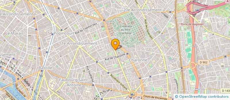 localisation de l'entreprise SCI DES SOEURS MACARONS 2  PARIS