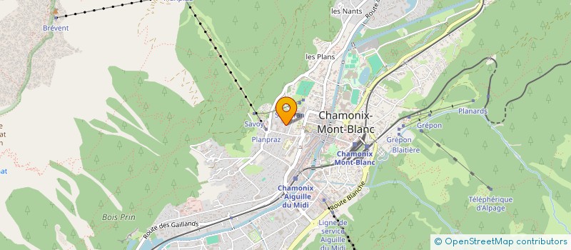 localisation de l'entreprise SCI DES SOLDANELLES  CHAMONIX-MONT-BLANC