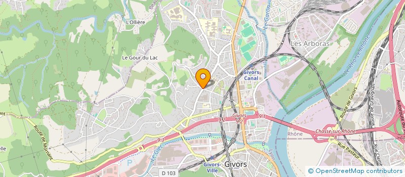 localisation de l'entreprise SCI DES SOMMETS  GIVORS