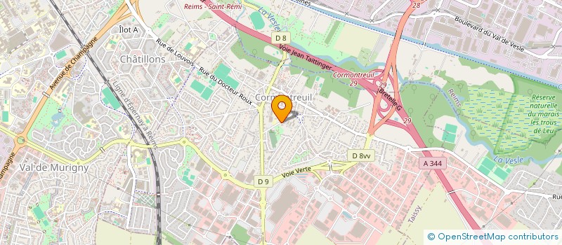 localisation de l'entreprise SCI DES SOMMIERS  CORMONTREUIL