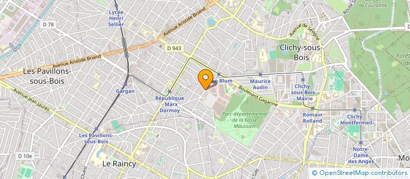 localisation de l'entreprise SCI DES SORBIERS  CLICHY-SOUS-BOIS