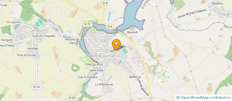 localisation de l'entreprise SCI DES SORBIERS  LA ROCHE-JAUDY