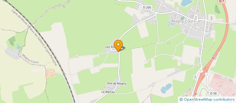 localisation de l'entreprise SCI DES SOUFFLETS à MAGNY-COURS