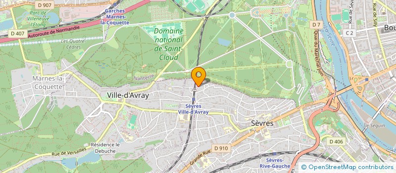 localisation de l'entreprise SCI DES SOUPIRAIS à SEVRES