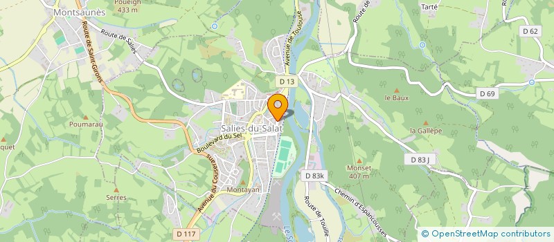 localisation de l'entreprise SCI DES SOUPIRS  SALIES-DU-SALAT