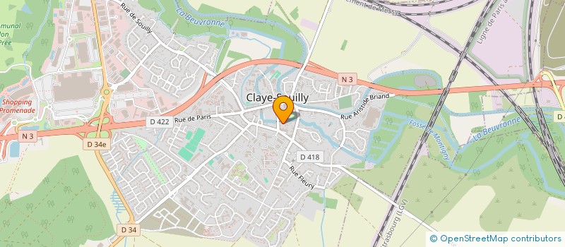 localisation de l'entreprise SCI DES SOUPIRS  CLAYE-SOUILLY