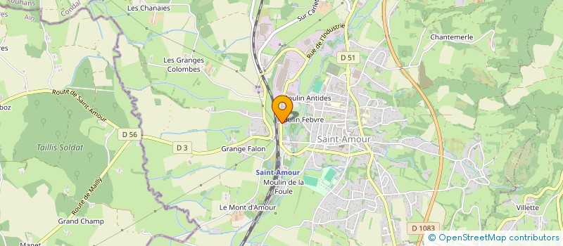 localisation de l'entreprise SCI DES SOURCES  SAINT-AMOUR