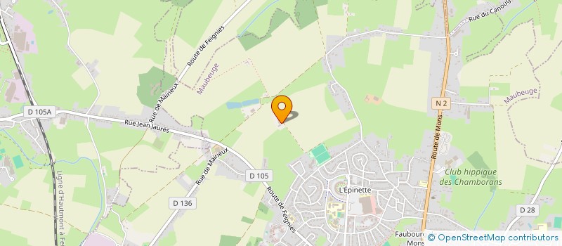 localisation de l'entreprise SCI DES SOURCES  MAUBEUGE