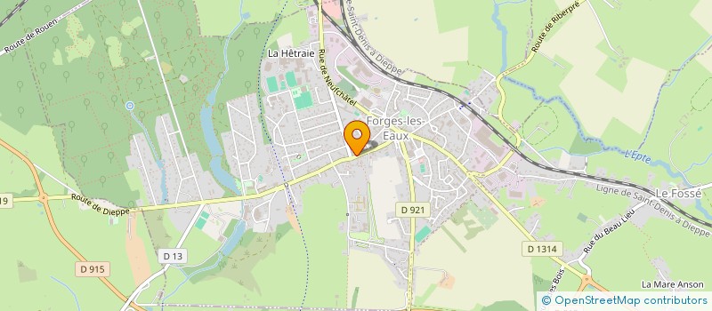 localisation de l'entreprise SCI DES SOURCES  CROISY-SUR-ANDELLE