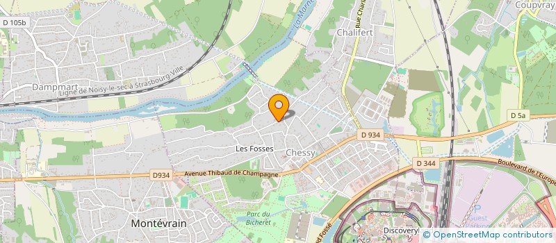 localisation de l'entreprise SCI DES SOURCES  CHESSY