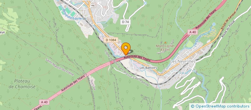 localisation de l'entreprise SCI DES SOURCES à NANTUA