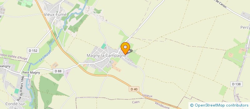 localisation de l'entreprise SCI DES SOURCES  MEZIDON VALLEE D'AUGE