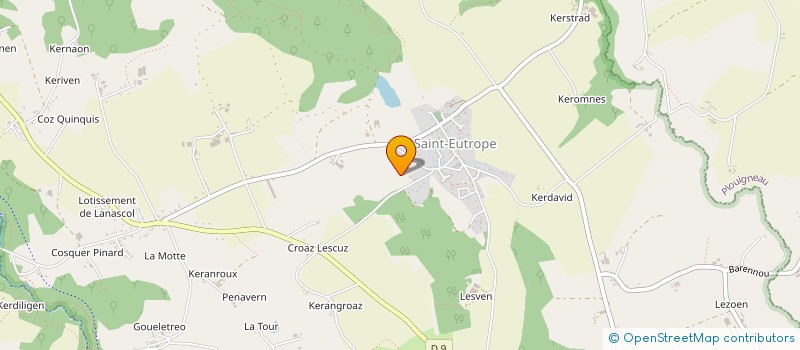 localisation de l'entreprise SCI DES SOURCES  PLOUGONVEN