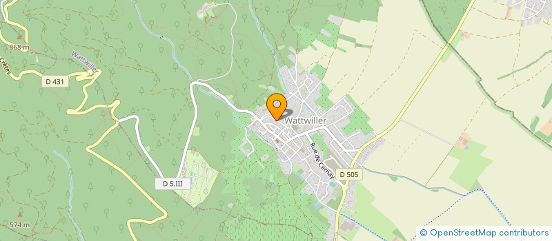 localisation de l'entreprise SCI DES SOURCES  WATTWILLER