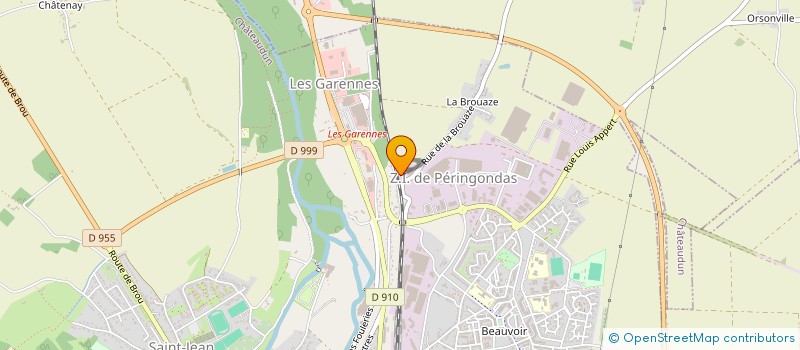 localisation de l'entreprise SCI DES SOURCES  CHATEAUDUN