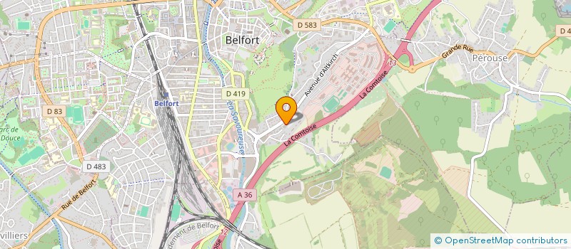 localisation de l'entreprise SCI DES SOURCES DE RETHENANS  BELFORT