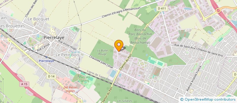 localisation de l'entreprise SCI DES STARS  PIERRELAYE