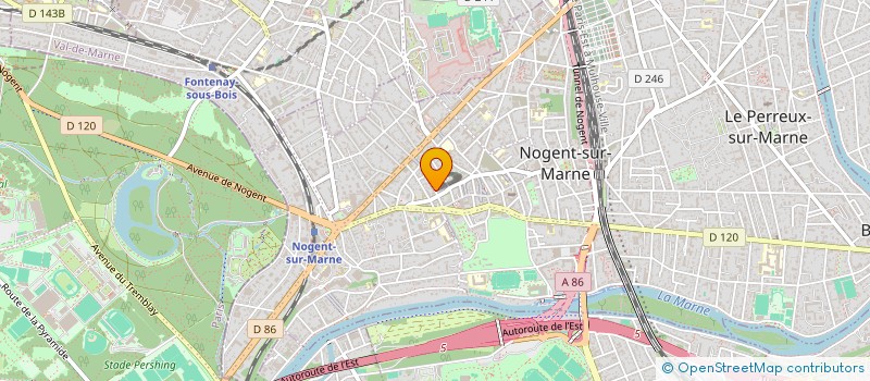 localisation de l'entreprise SCI DES STUDIOS DE NOGENT à NOGENT-SUR-MARNE