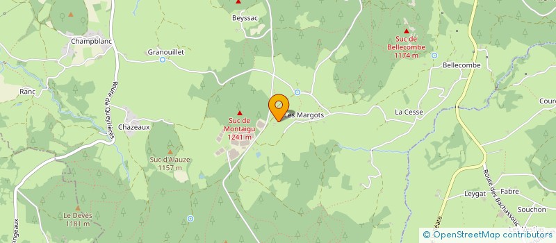 localisation de l'entreprise SCI DES SUCS  YSSINGEAUX