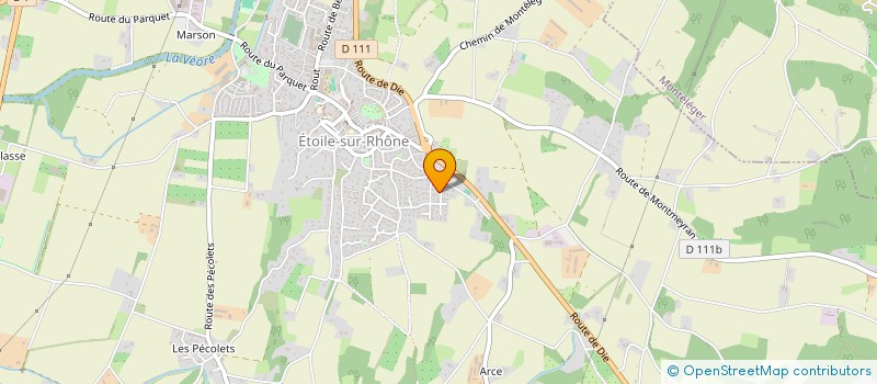 localisation de l'entreprise SCI DES SUISSES  ETOILE-SUR-RHONE