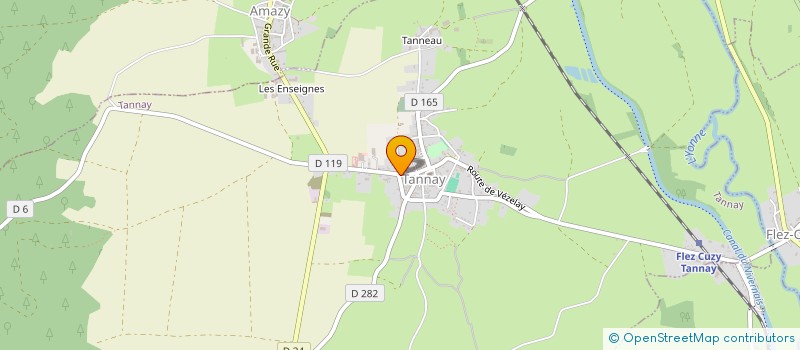 localisation de l'entreprise SCI DES SUREAUX à TANNAY