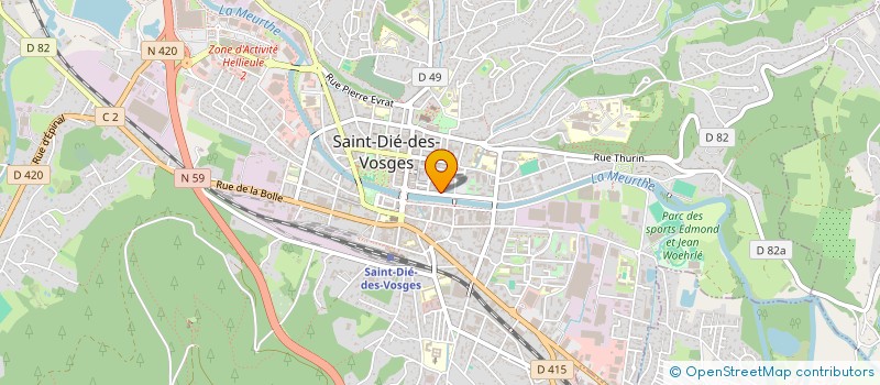 localisation de l'entreprise SCI DES TABELLIONS à SAINT-DIE-DES-VOSGES