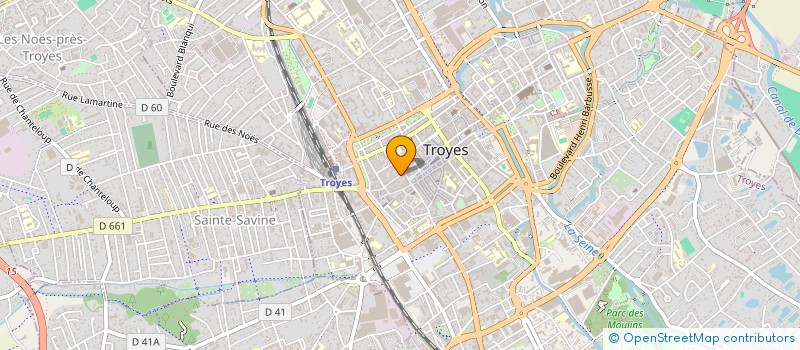 localisation de l'entreprise SCI DES TABELLIONS DE LA CROIX D'OR à TROYES