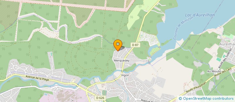 localisation de l'entreprise SCI DES TADORNES  MIMIZAN