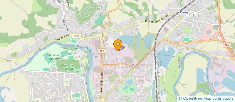 localisation de l'entreprise SCI DES TAILLEPIEDS  CROUY